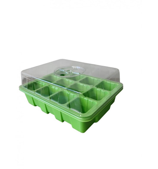 Minidrivhus med bakke og potteindsats, 3-pak
