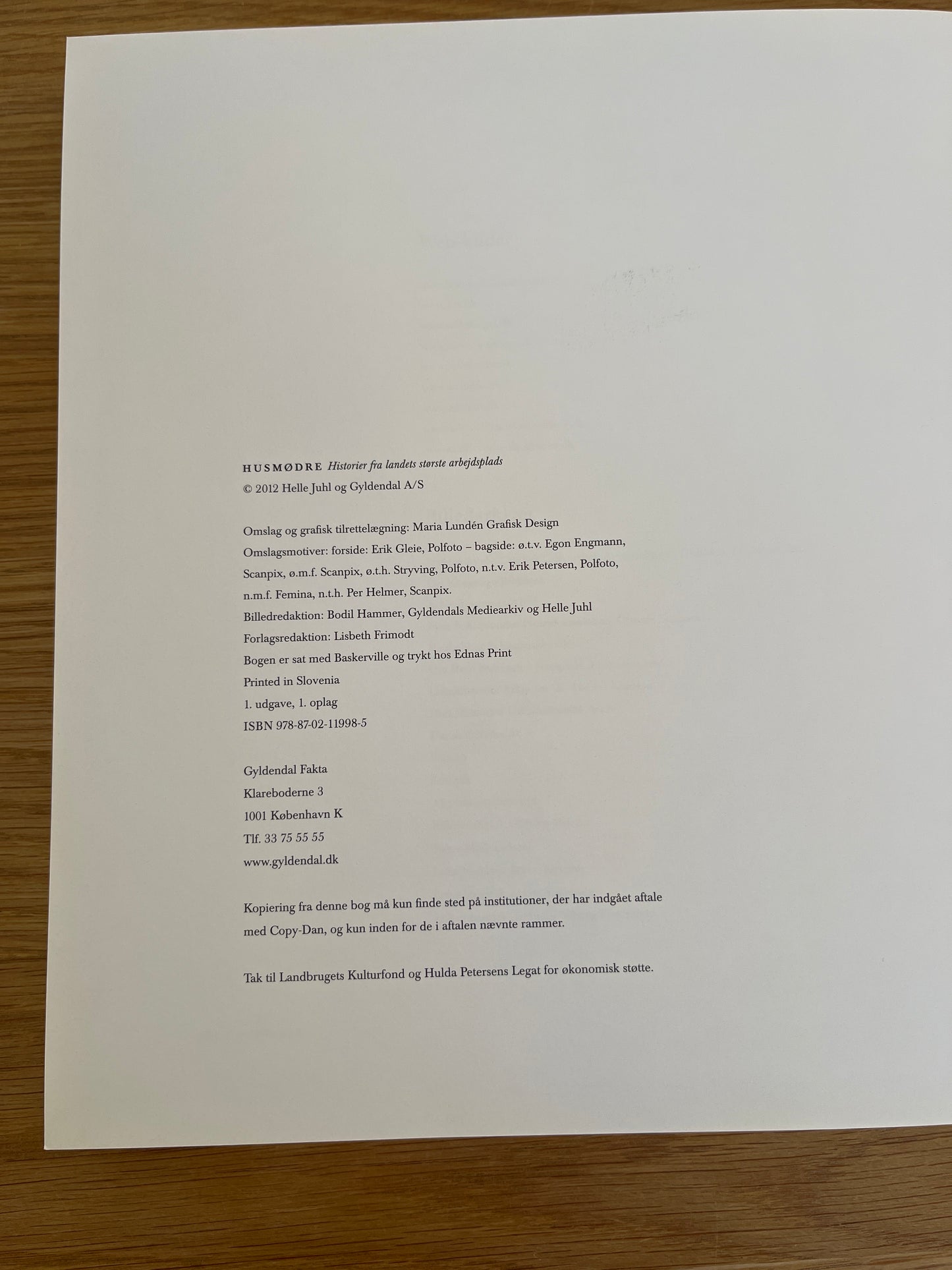 'Husmødre' af Helle Juhl