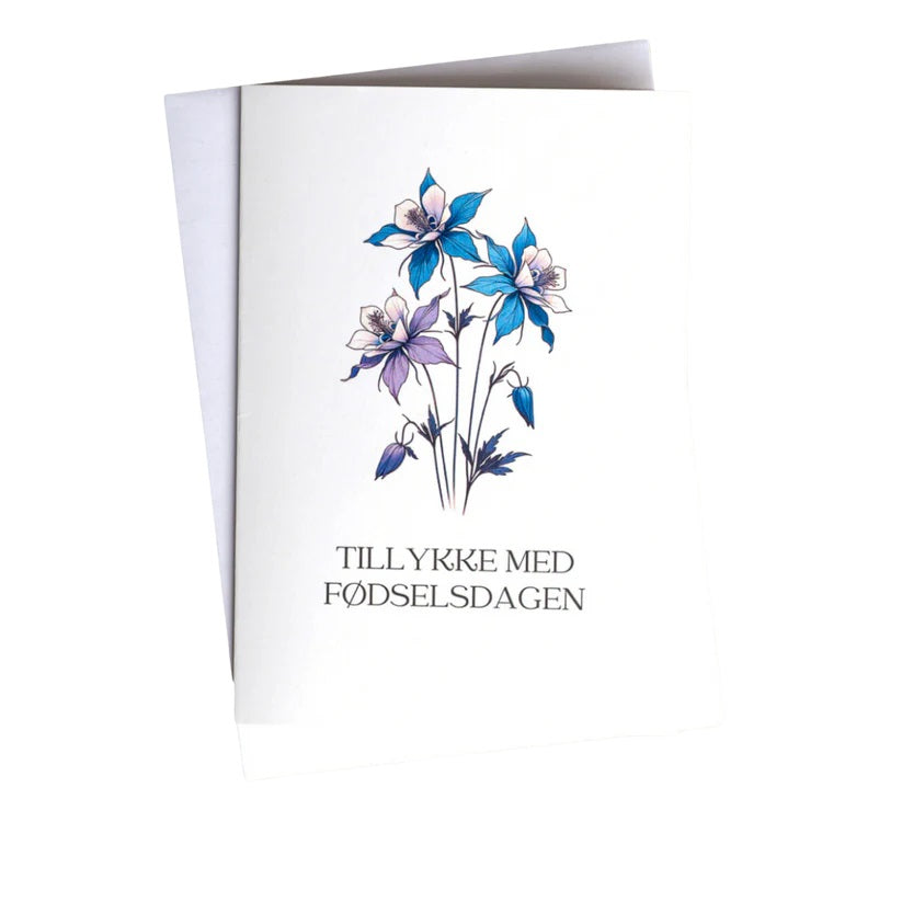 Håndskrevet personlig blomsterhilsen