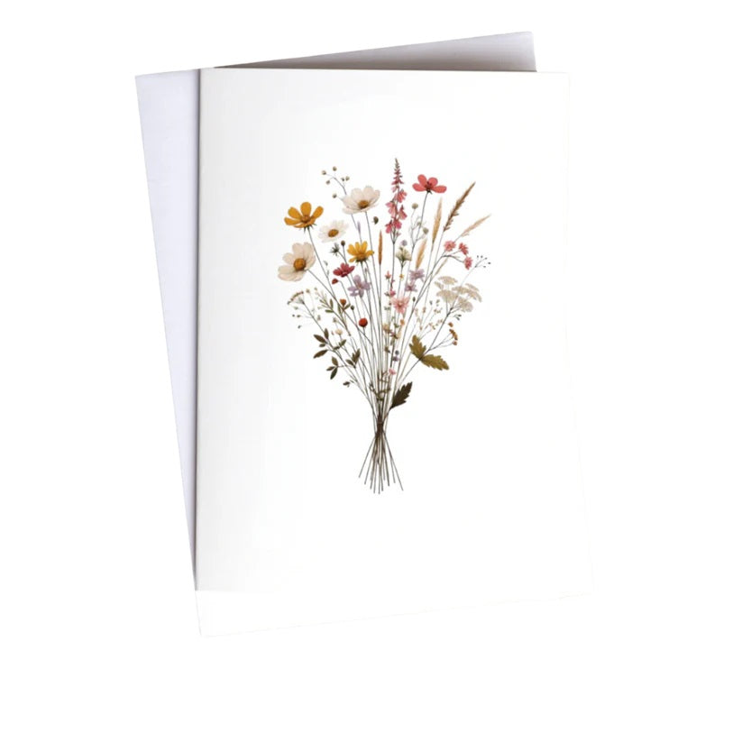 Håndskrevet personlig blomsterhilsen