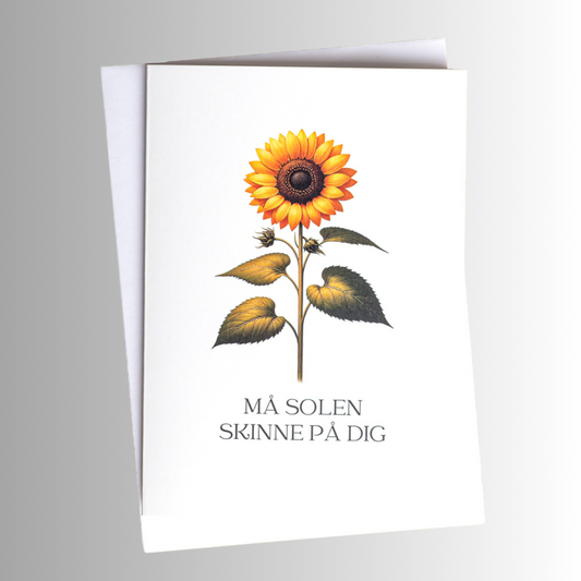 Lejlighedskort med frø, Solsikke, A6