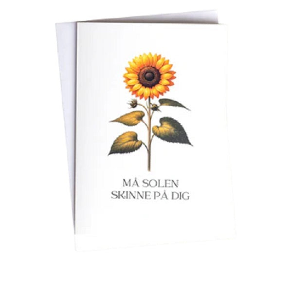 Håndskrevet personlig blomsterhilsen