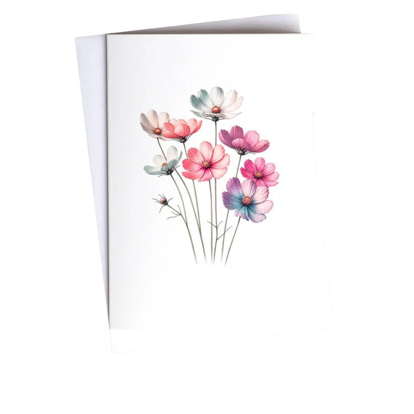 Håndskrevet personlig blomsterhilsen