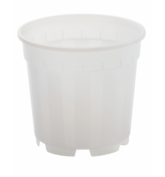 Orkidépotter, klar plast, 13 cm. 1 stk