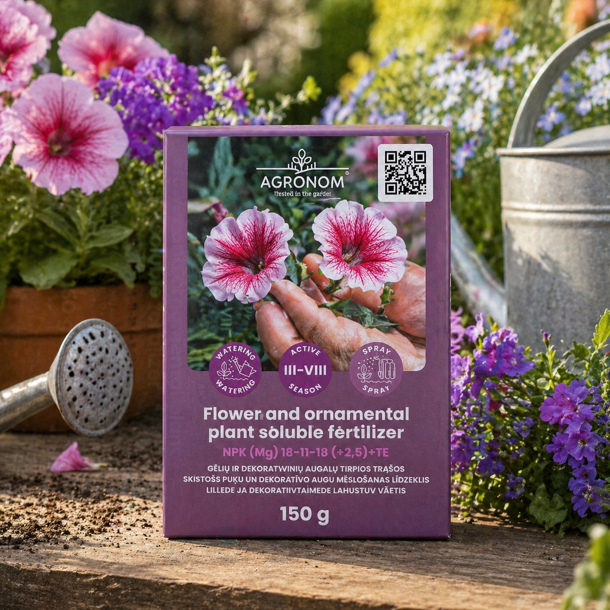 Blomster- & prydplantegødning - NPK 18-11-18 + Mg + Mikronæringsstoffer