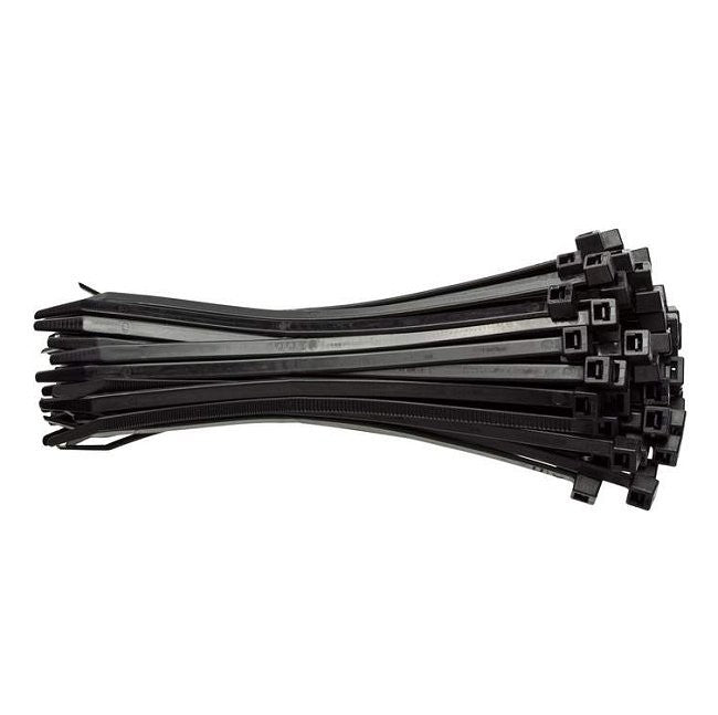 Kabelbinder/Strips, 12 cm, sort