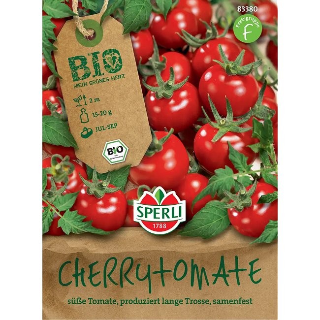 Cherrytomat 'Zuckertraube', Økologisk