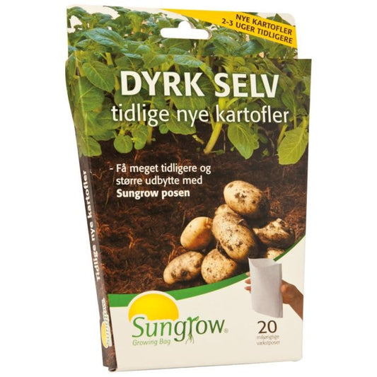 Vækstposer til tidlige kartofler, 20 stk