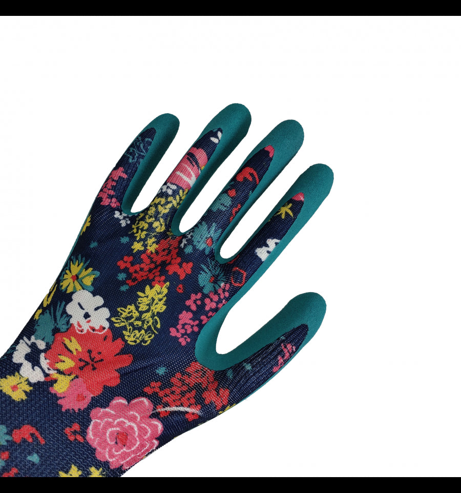 Havehandsker blomster latex, str. 9