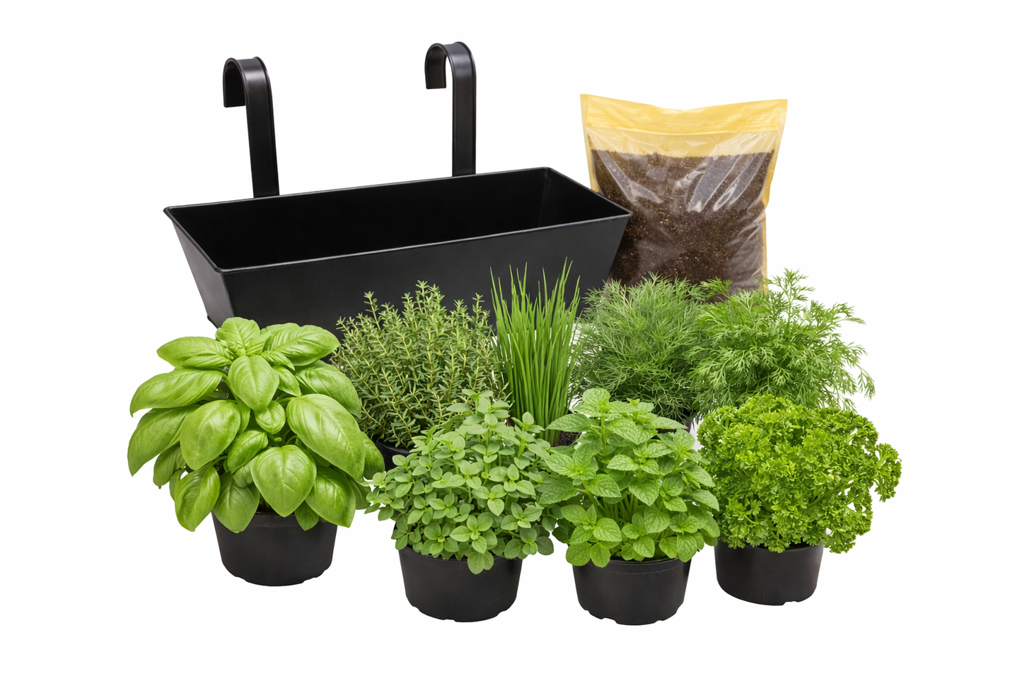 Altankasse med krydderurter