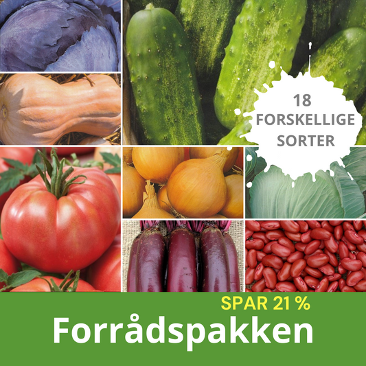 FORRÅDSPAKKEN - 18 FORSKELLIGE SORTER