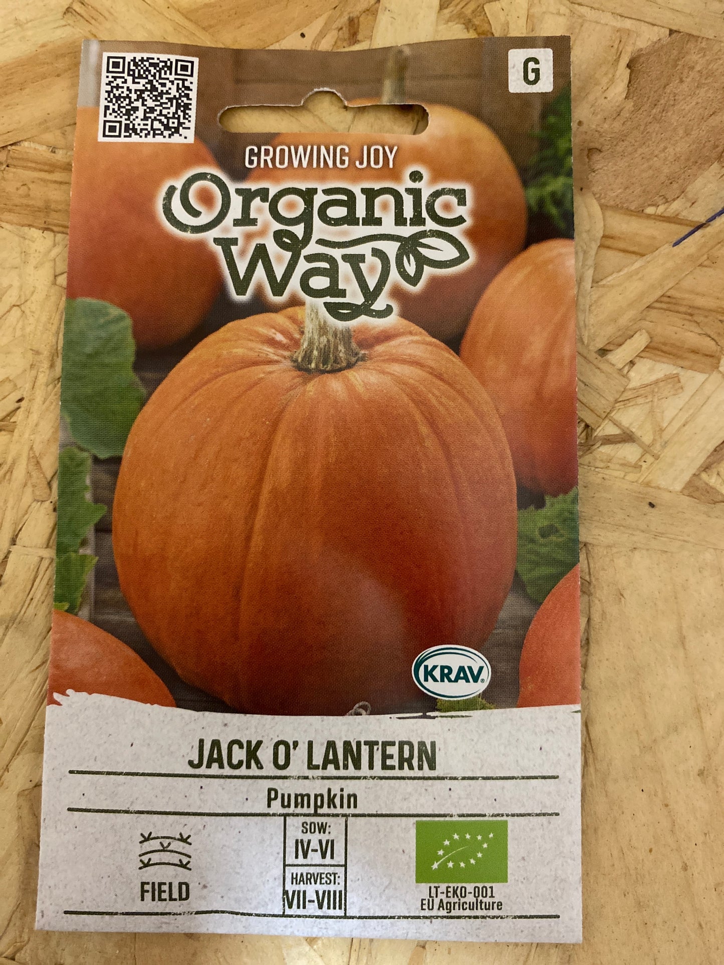 Halloweengræskar 'Jack O'Lantern', Økologisk