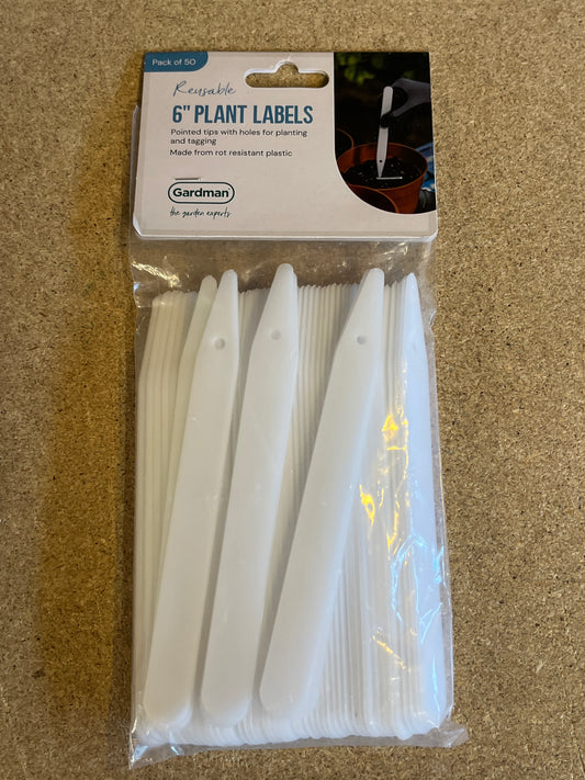 Planteskilte plast, 15 cm, 50 stk