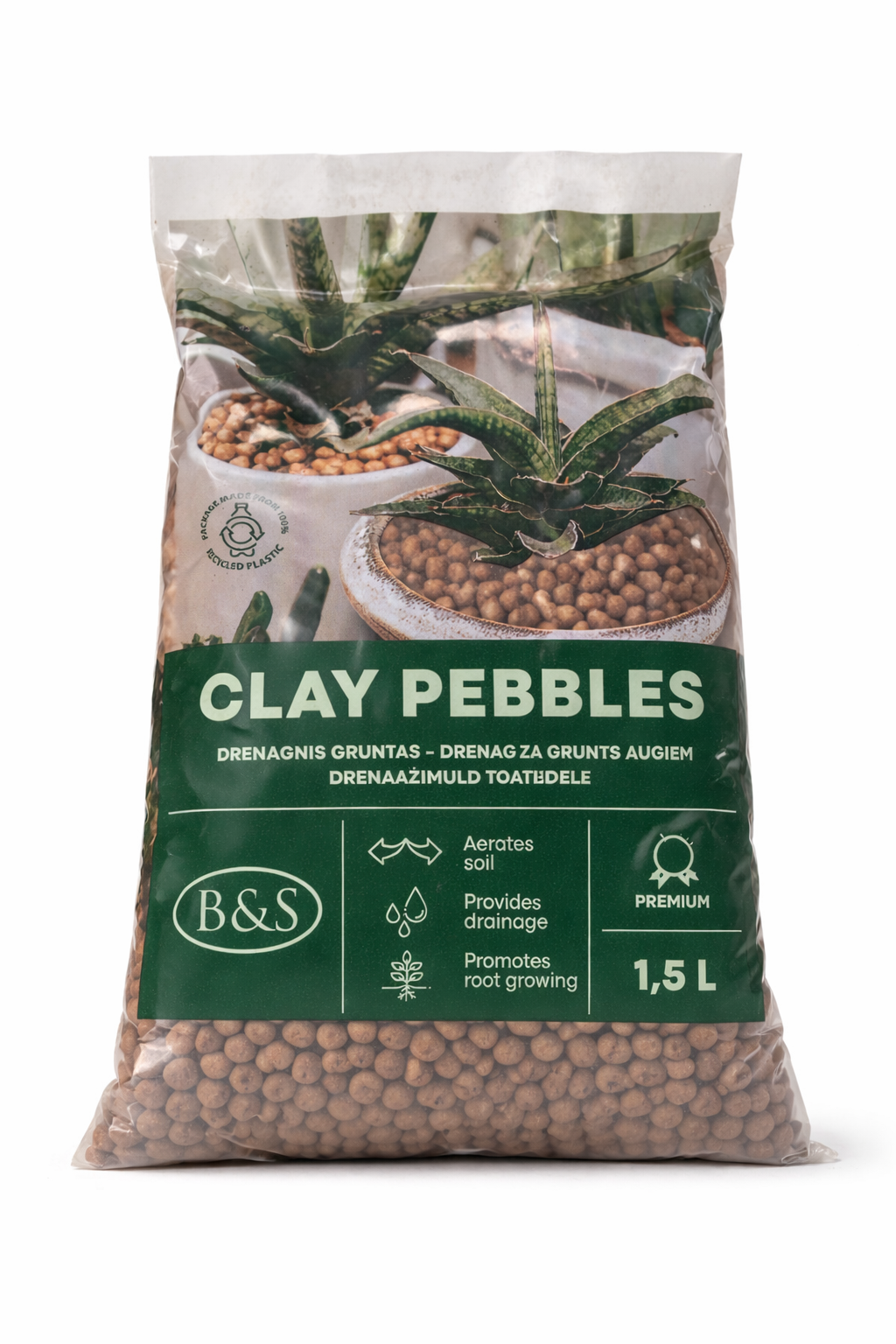 Clay Pebbles - lecakugler 1,5L