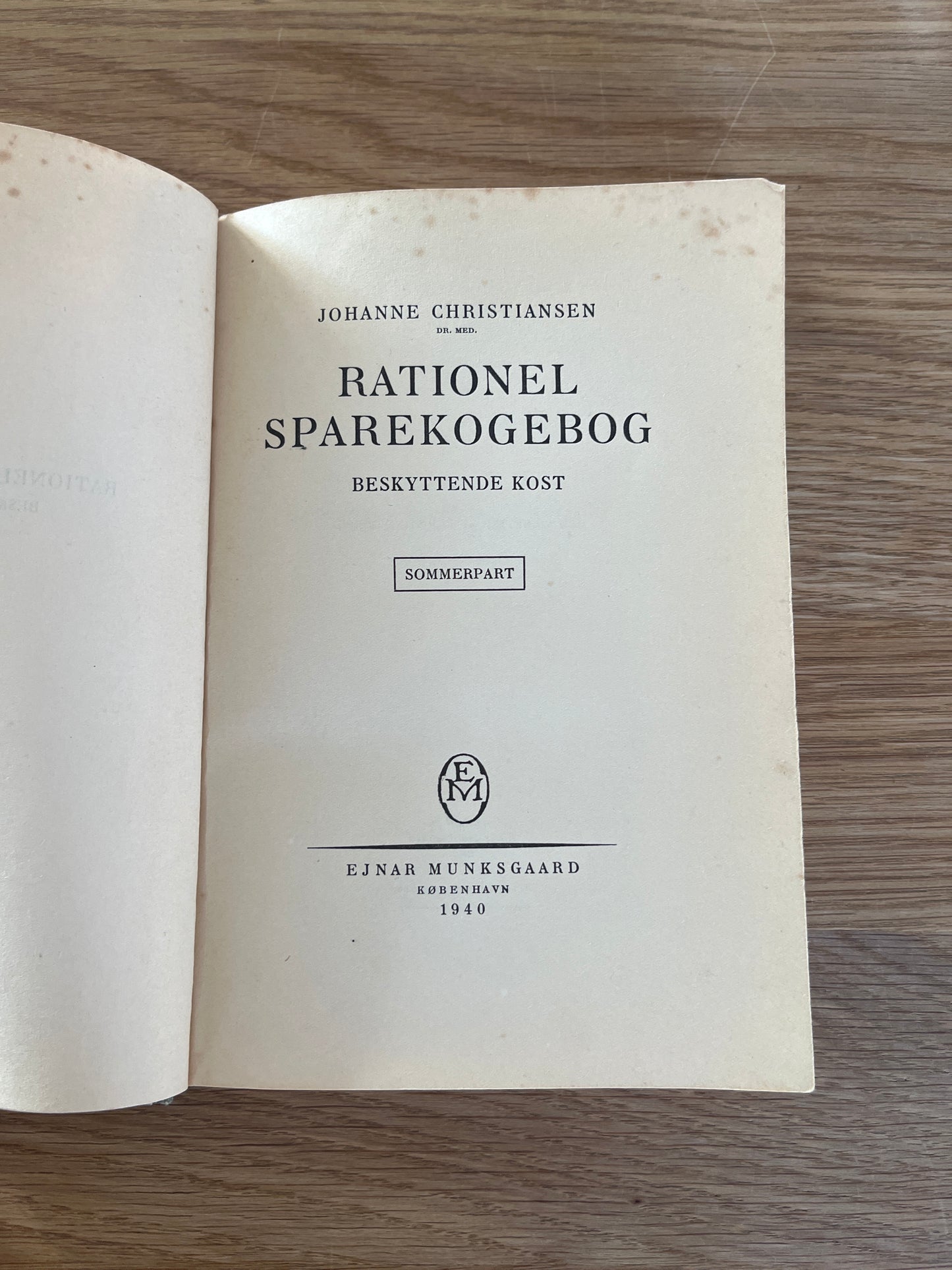 'Rationel Sparekogebog' af Johanne Christiansen