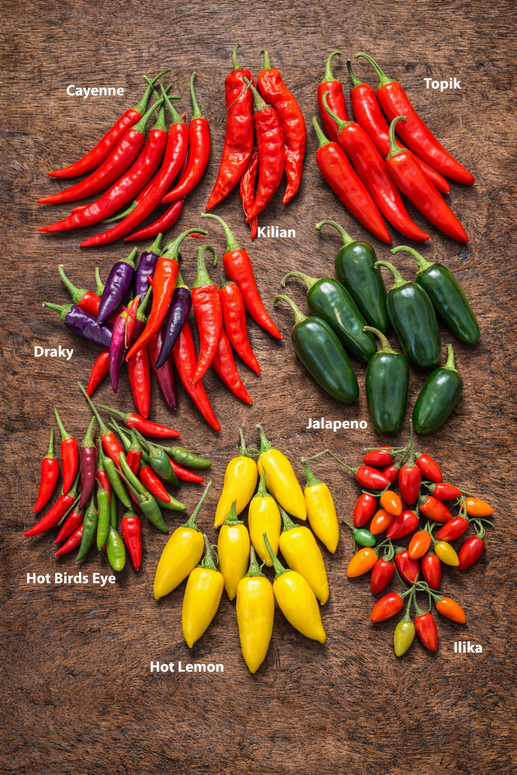 8 LÆKRE CHILI SORTER