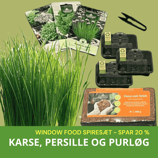 Windowfood karse, persille og purløg