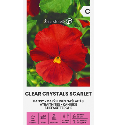 Stedmoder 'Clear Crystals Scarlet'