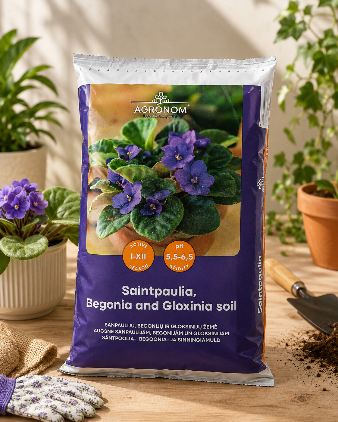 Specialjord til Saintpauli, Begonia & Gloxinia 4L