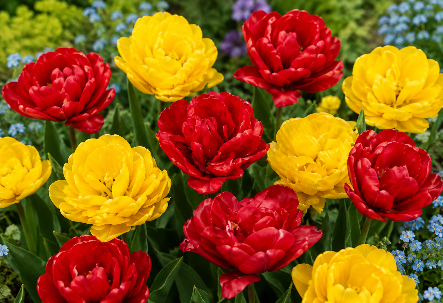 8 stk. Tulipanmix - Yellow Pomponette & Miranda